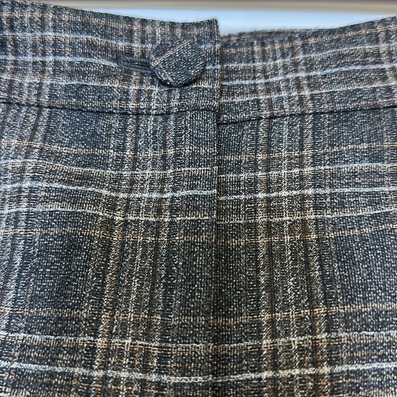 Theory Straight Plaid Wool Pants Trousers Sz2 - Picture 8 of 12